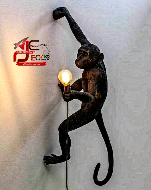 آباژور میمون دیوارکوب پلی استری