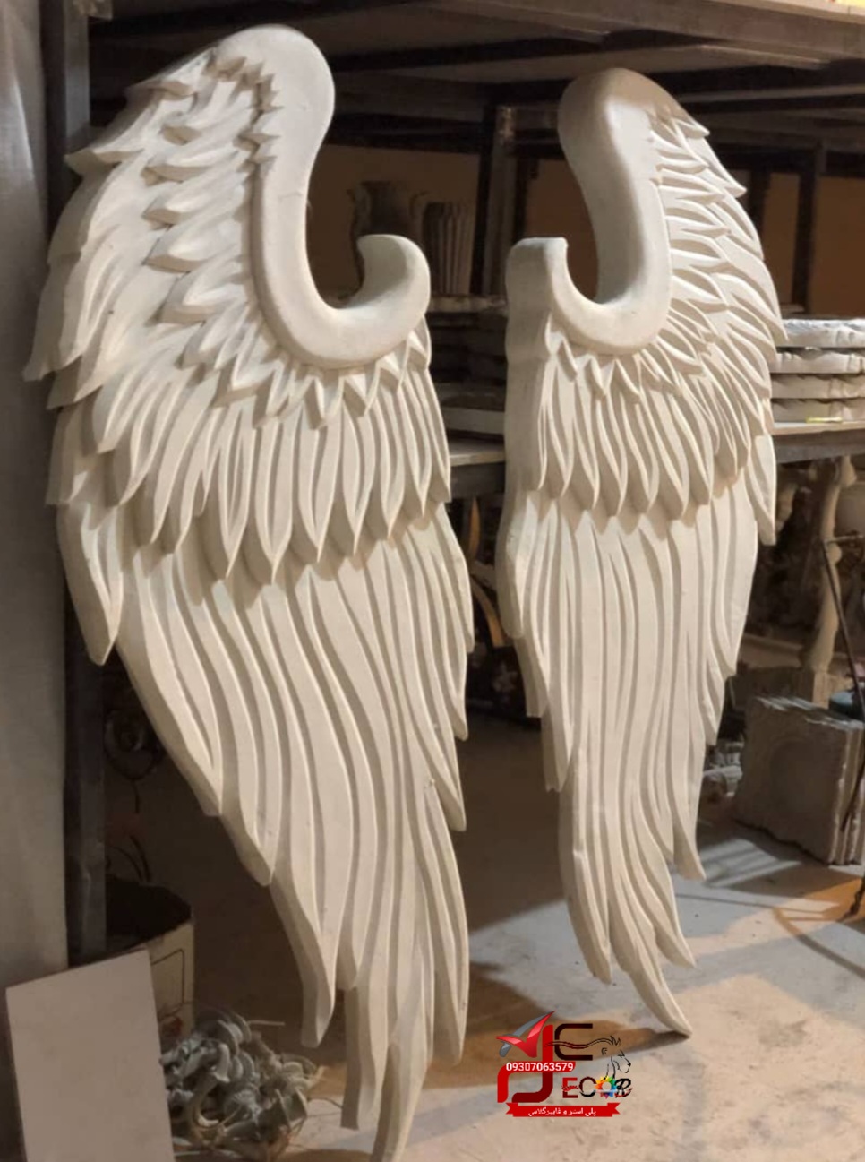 دیوارکوب بال فرشته بزرگ فایبرگلاس